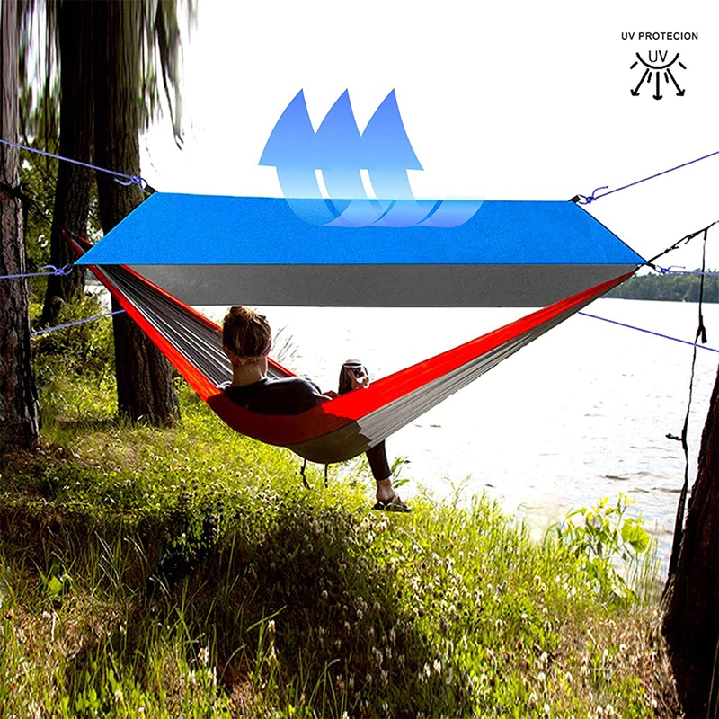 Cheap Goat Tents Camping Tarp Waterproof,Hammock Rain Fly,Outdoor Moistureproof Picnic Mat,Multifunction Tent,91 x 83 Inch Tents 